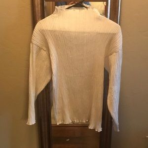 NWOT HENRI BENDEL crinkle blouse l-xl